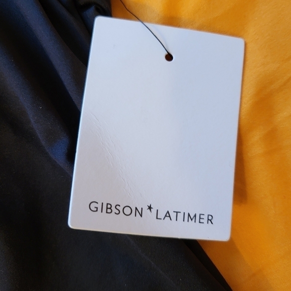 NWT Gibson latimer Europe black 1pc swim  large trim in gold - Picture 7 of 16